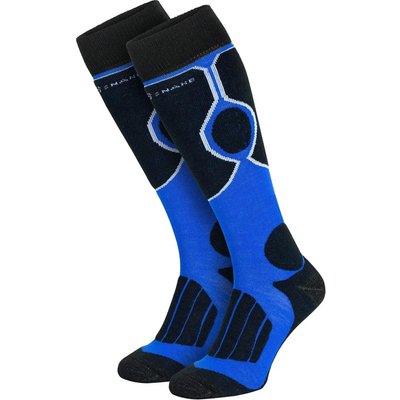 Damen Herren Skisocken Wintersocken Kniestrümpfe warm gepolstert Wollmix 1 Paar