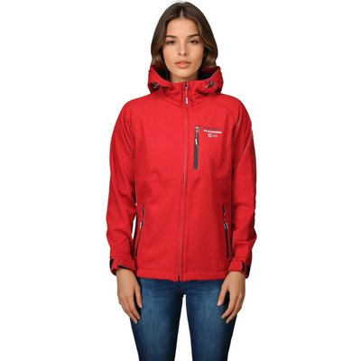 Softshelljacke – Wandern – Damen – wasserdicht und winddicht – rot