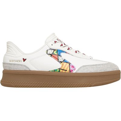 Skechers Damen Hotshot HI Britto Landscape Slip Ins Sneaker White