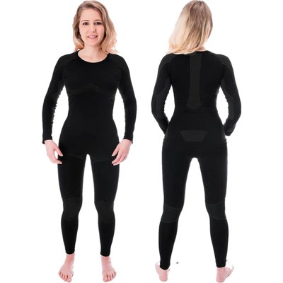 Damen Skiunterwäsche Set Funktionsunterwäsche Seamless Shirt und lange Hose