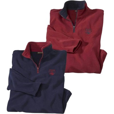 2er-Pack Pullover aus Microfleece