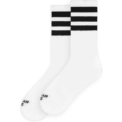 Old School II - Klassische hohe Retro-Socken mit Streifen