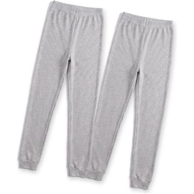 Damen Skiunterhose lange Unterhose mit Innenfleece Baumwolle Polyester 2er Pack