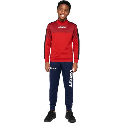Unisex Trainingsanzug Damasco + Tokyo Rot / Dunkelgrau / Marineblau