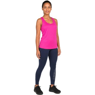 Damen Set aus Tanktop und Leggings Tanissa + Levery Neonfuchsia / Marineblau