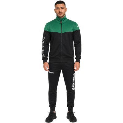 Unisex Trainingsanzug Ontario + Tokyo Schwarz / Dunkelgrün