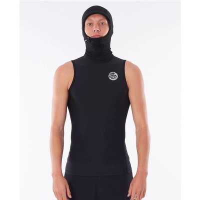 Herren Neoprenweste Flashbomb Polypro mit Kapuze - Schwarz