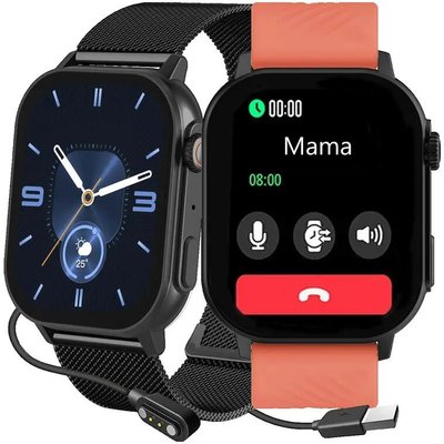Smartwatch Gravity GT15-3 TFT-Bildschirm 2,04 Zoll Rot