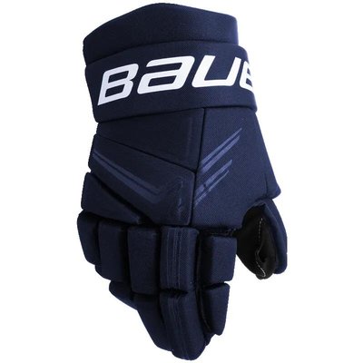 BAUER X Senior Marineblaue Eishockeyhandschuhe für Erwachsene 14.0