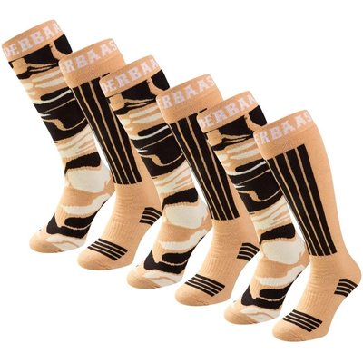 Skisocken Damen - 6 Paar - Sand Multi