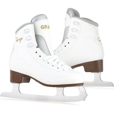 Graf Tango V3 Damen-Eiskunstlaufschuh Weiß Stainless Kufen 25