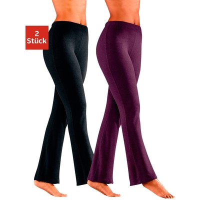 Damen Vivance Homewearhosen (2 Stück) aus softer elastischer Qualität