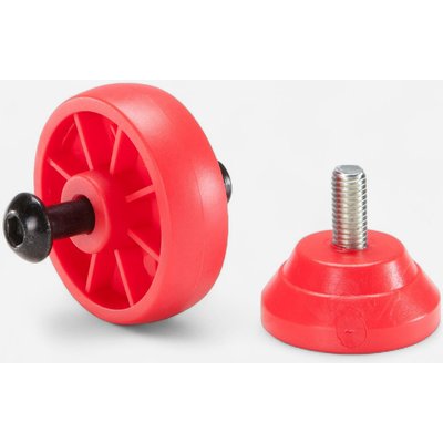 Verstellbarer Fuß + Rolle