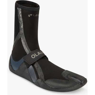 Neoprenschuhe Surfen 900 Neopren 4 mm schwarz/grau