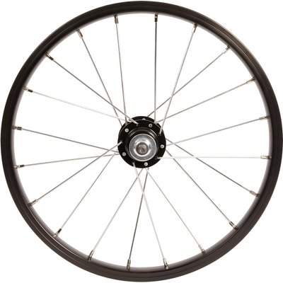 Laufrad hinten 16'' Kinder schwarz