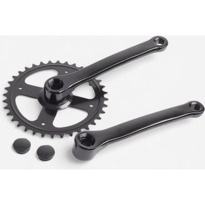 Einfach-Kurbelsatz 36 Zähne 170 mm schwarz