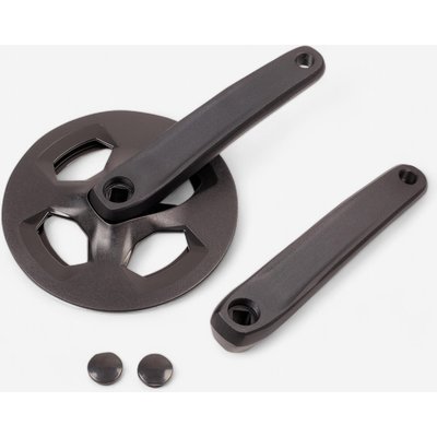 Kurbelgarnitur 1fach 38 Zähne Vierkant 170 mm Alu schwarz