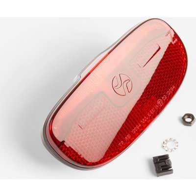 Fahrradbeleuchtung Rücklicht LED mit Z-Reflektor Gepäckträgermontage