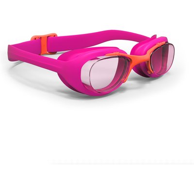 Schwimmbrille Kinder klar - XBase rosa/orange