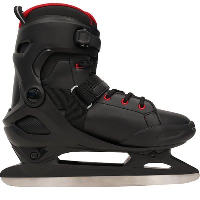Schlittschuhe Fit 500 Herren schwarz/rot