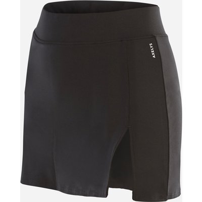 Trainingsrock Eiskunstlauf Damen schwarz