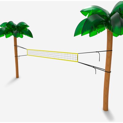 Beachvolleyballnetz 4 m x 0,4 m - BV100 gelb
