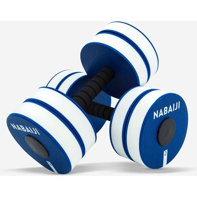 Aquafitness-Hanteln Schaumstoff Aquagym - blau/weiß