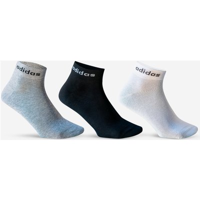 Tennissocken Mid 3er-Pack schwarz/weiß/grau