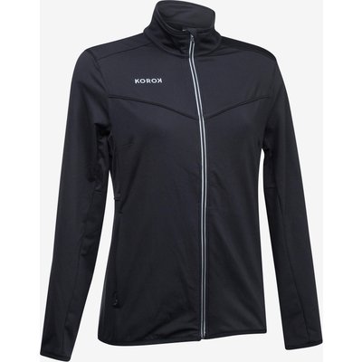 Damen Feldhockey Trainingsjacke - FH900 schwarz