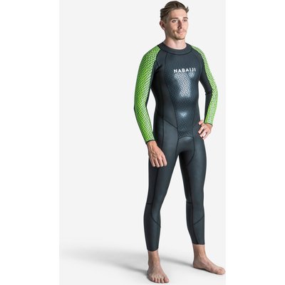 Schwimmanzug Neopren Herren Freiwasserschwimmen - OWS 500 2/2 mm schwarz/grün