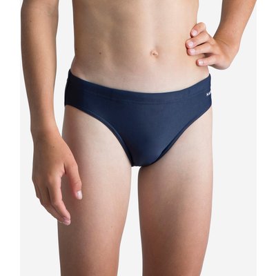 Badehose Slip - 100 Basic Jungen marineblau