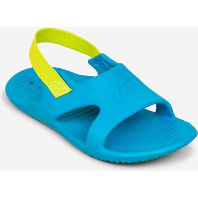 Badesandalen Kinder - Slap 100 Basic blau/grün