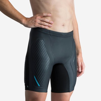 Badehose Jammer Neopren 2,5 mm doppelte Einsätze - schwarz/türkis