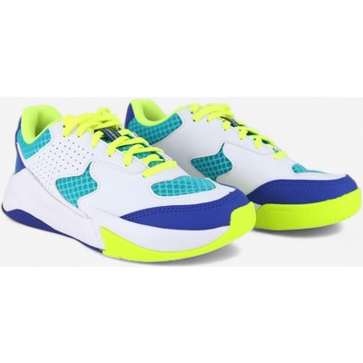 Kinder Volleyballschuhe - VS100 Komfort weiß/blau/grün