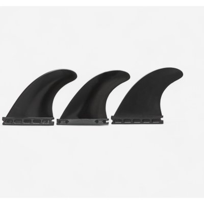 Finnen Surfboard 3 Stück Futures-Finnenbox Surf System schwarz
