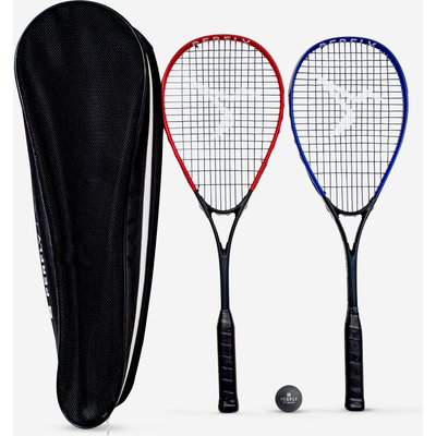 Squashschläger-Set - Wallbreaker 165 Club 2 Schläger + 1 Rotpunktball