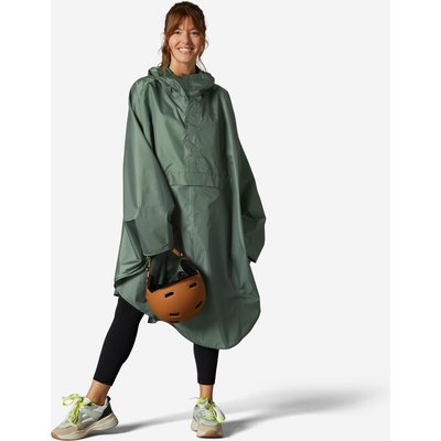 Fahrrad Regenponcho City 100 grün