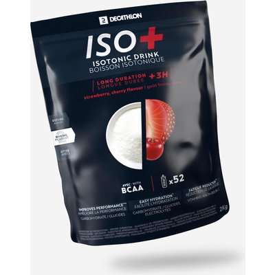 Iso+ Getränkepulver über 3 Stunden Erdbeer-Kirsche 2 kg