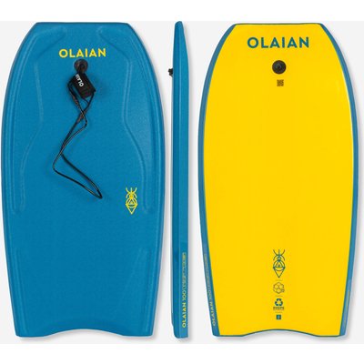 Bodyboard mit Handgelenk-Leash 100 42'' blau/gelb
