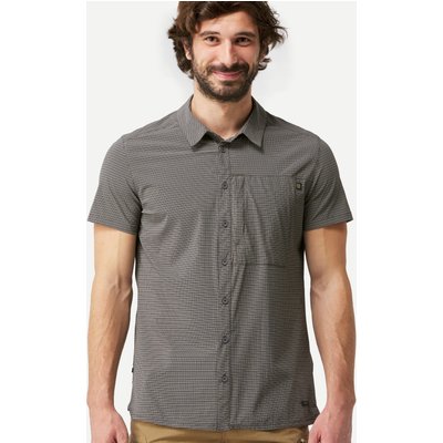 Trekkinghemd Herren kurzarm - NH500 Fresh grau