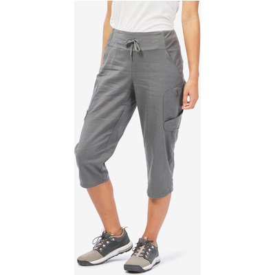 3/4-Wanderhose Damen - NH500 grau