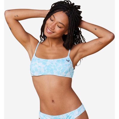 Bikini-Oberteil Bustier Damen blau