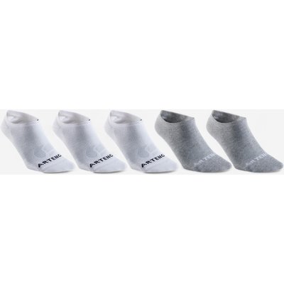 Tennissocken Low 5er-Pack - RS160 weiß/grau