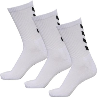 Damen/Herren Handball Socken - HUMMEL Fundamental 3er Pack Sportsocken weiß