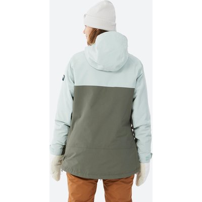 Snowboardjacke Damen Skijacke 1/2 Reißverschluss - SNB 100 grün/khaki