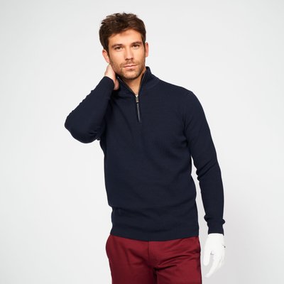 Herren Stehkragen Golf Pullover - MW500 blau