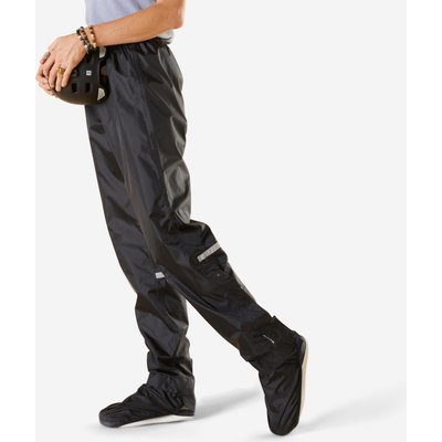 Fahrrad Regenhose City 100 schwarz