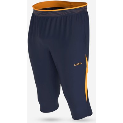 Damen/Herren Fußball 3/4 Hose - CLR marineblau/orange