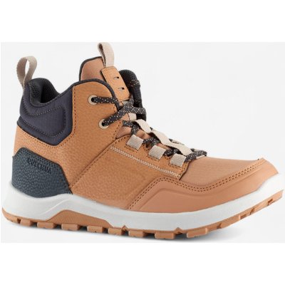 Wanderschuhe Kinder Gr.35–38 halbhoch wasserabweisend Wandern - NH500 braun