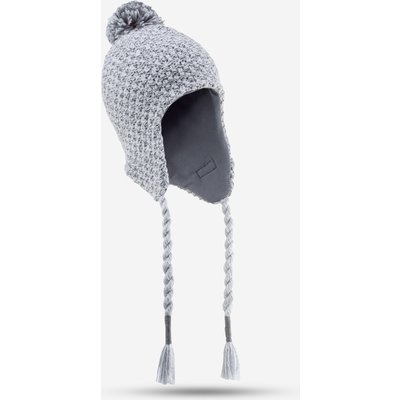 Skimütze Kinder Peru-Mütze - Timeless hellgrau